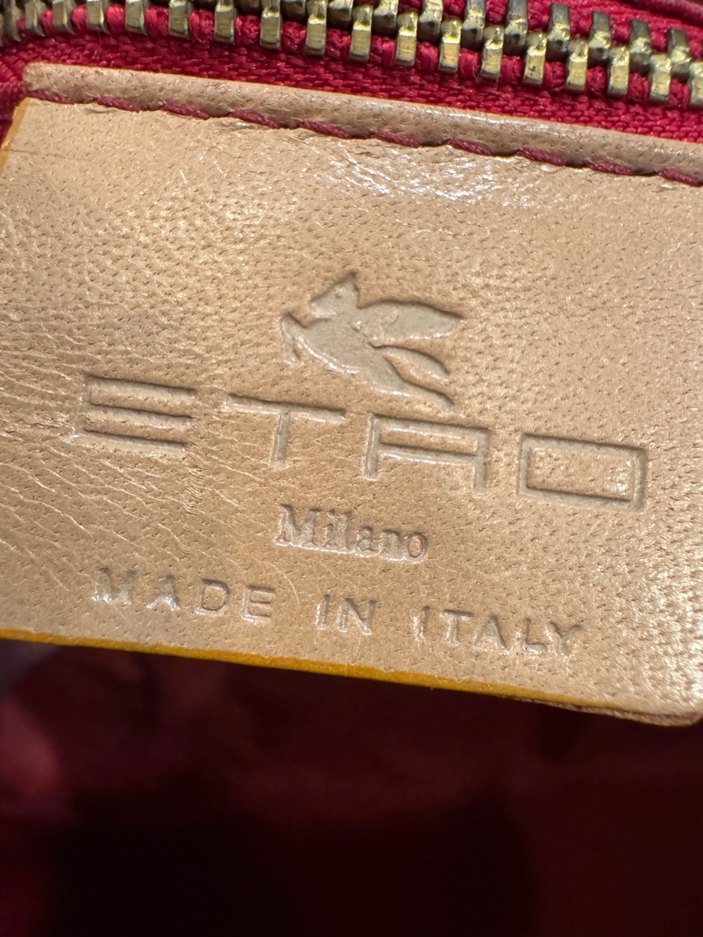 Vintage ETRO Milano Paisley Coated Canvas Boston Bag Satchel - Speedy Style - Picture 8 of 13